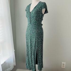 Abercrombie cap sleeve midi dress